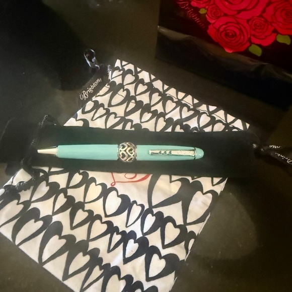 Brighton Pen Pal Short Pen  w/heart charm Black Ink NWT - Picture 7 of 9